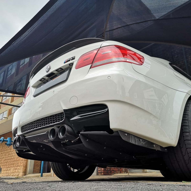E92 M3 VR-style carbon fiber rear diffuser