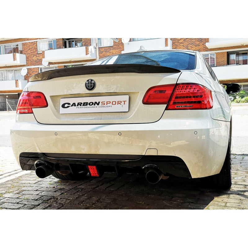 E92 Mtech F1-style gloss black diffuser 0--0