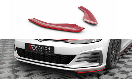 MAXTON DESIGN FRONT SIDE SPLITTERS VOLKSWAGEN GOLF GTI MK7 FACELIFT