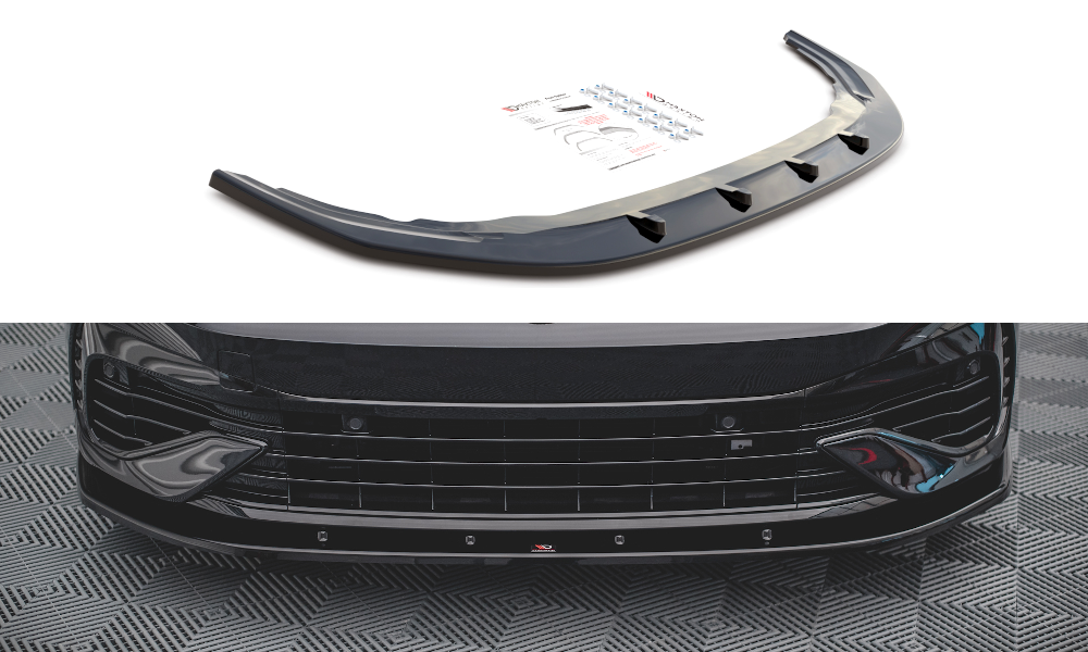 MAXTON DESIGN FRONT SPLITTER V.1 VOLKSWAGEN GOLF R MK8