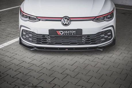 MAXTON DESIGN FRONT SPLITTER V.2 + FLAPS VOLKSWAGEN GOLF 8 GTI / R-LINE