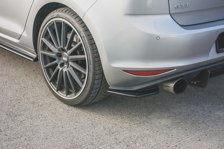 MAXTON DESIGN REAR SIDE SPLITTERS V.2 VW GOLF 7 GTI