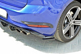 MAXTON DESIGN REAR SIDE SPLITTERS VW GOLF 7 R / R-LINE FACELIFT