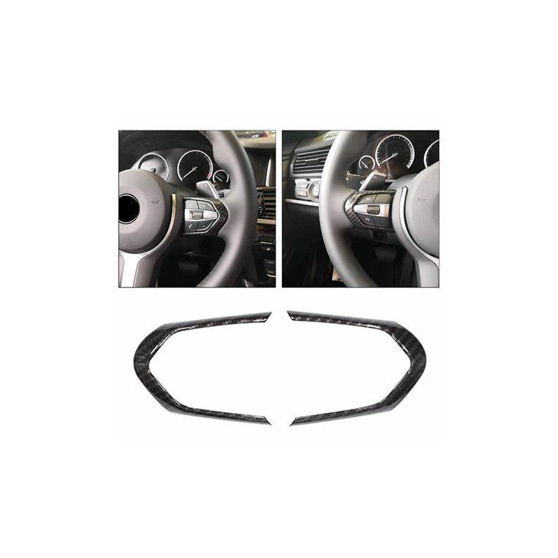 F-series carbon fiber steering button trim