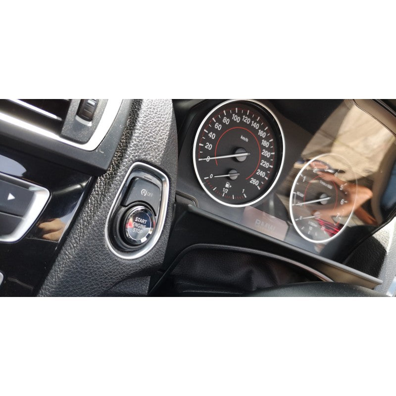 F-Series crystal start button (Black)