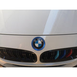 F30 front / rear badge logo aluminium ring (blue)