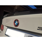F30 front / rear badge logo aluminium ring (red)