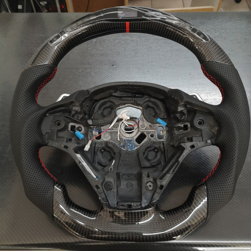 F20 F22 F30 F32 F-series non sport OHC carbon fiber steering wheel w/LED