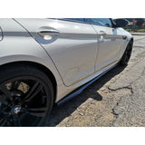 F06 4D Gran coupe V style carbon fiber side skirts