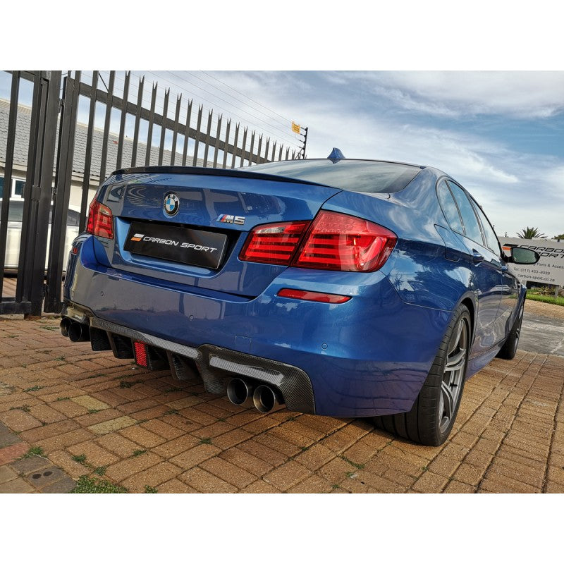 F10 M5 F1 style carbon fiber diffuser w/LED