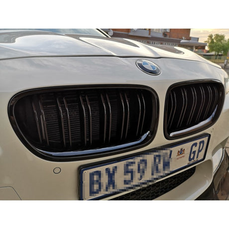 F10 M5 style dual slat gloss black grille