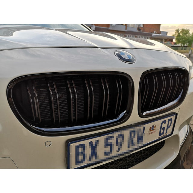 F10 M5 style dual slat gloss black grille