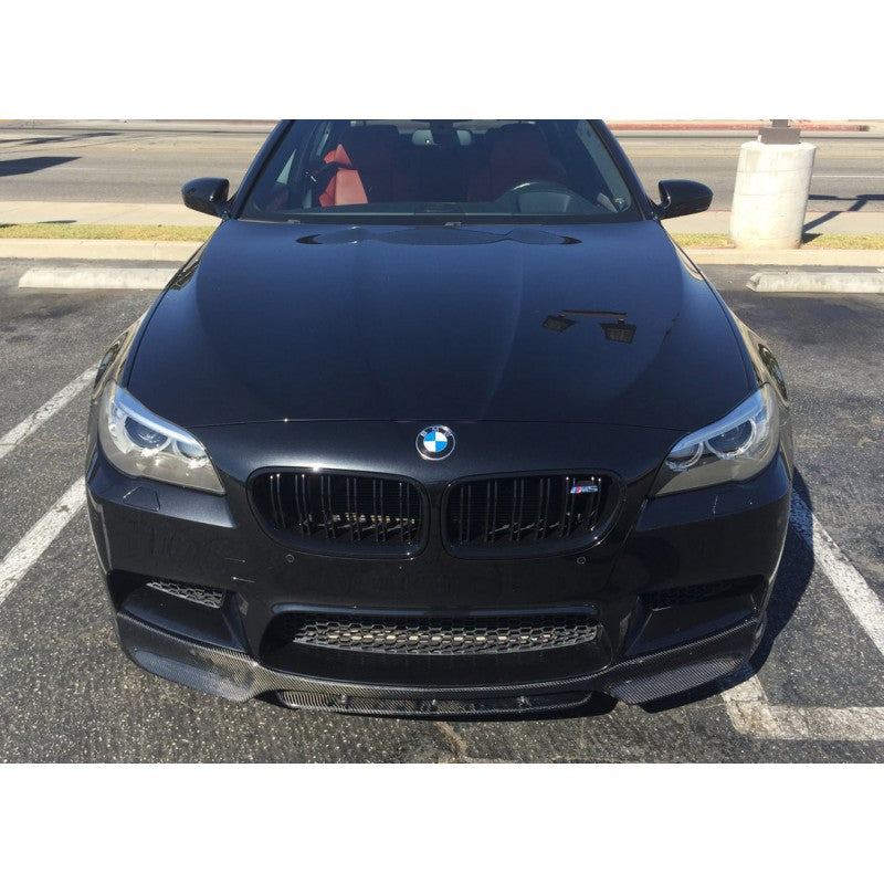 F10 M5 V style carbon fiber front lip