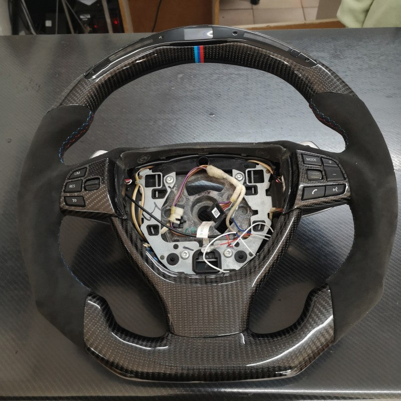 F10 preface OHC LED carbon fiber steering wheel