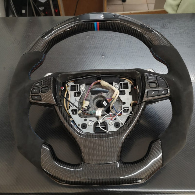 F10 preface OHC LED carbon fiber steering wheel