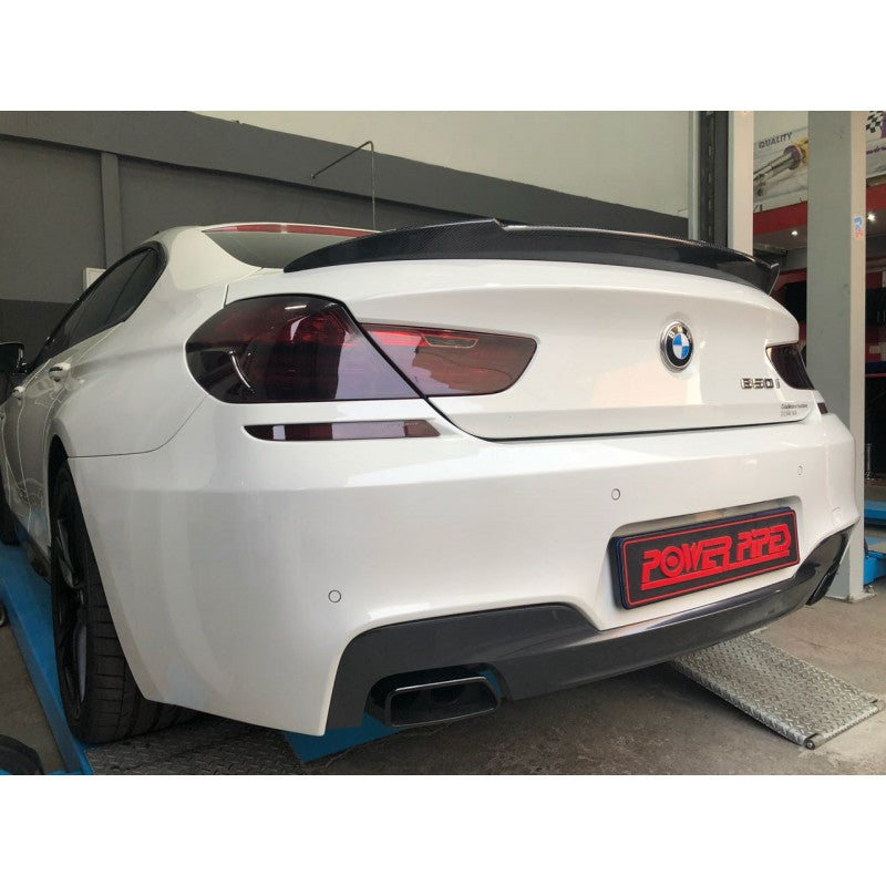 F12 2D Coupe V style carbon fiber boot spoiler