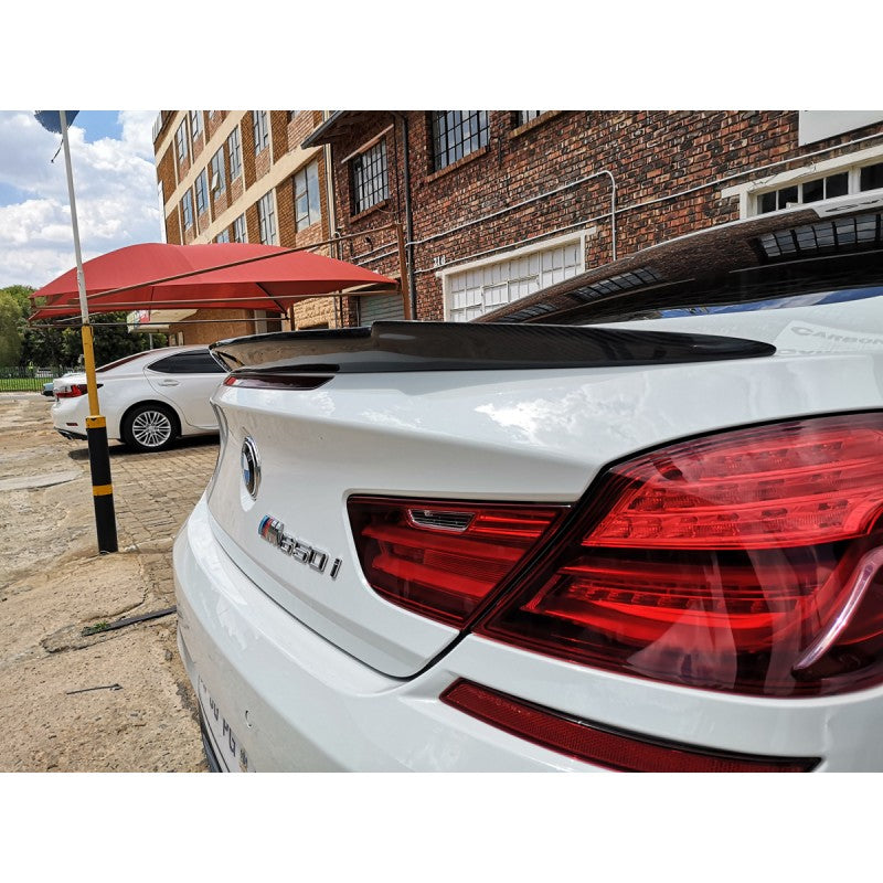 F06 4D Grand coupe V style carbon fiber boot spoiler