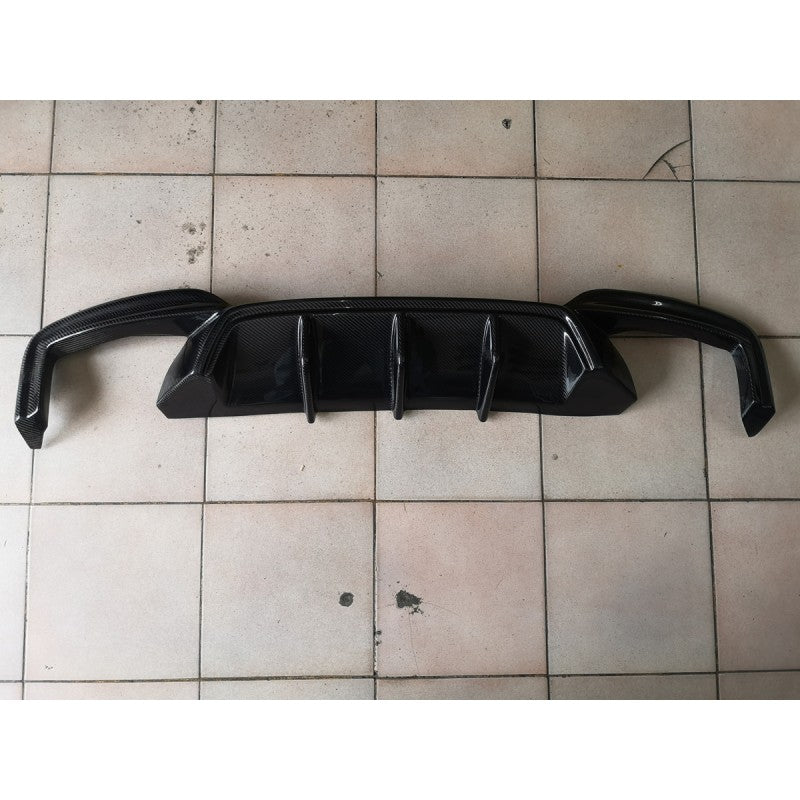 F12 Mtech P style carbon fiber rear diffuser