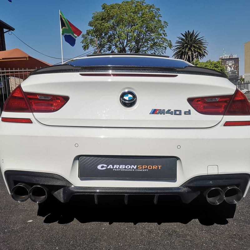 F12 Mtech P style carbon fiber rear diffuser