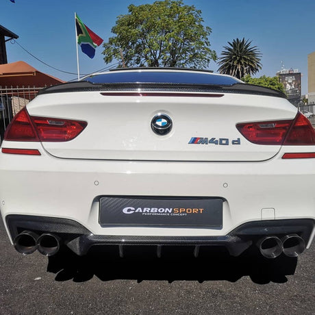 F12 Mtech P style carbon fiber rear diffuser