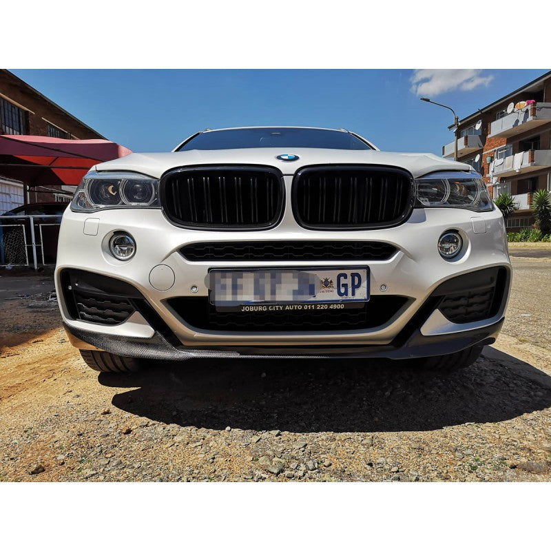 F16 X6 P style carbon fiber front lip