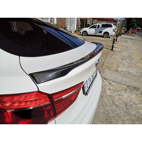 F16 X6 P style (OE) carbon fiber boot spoiler