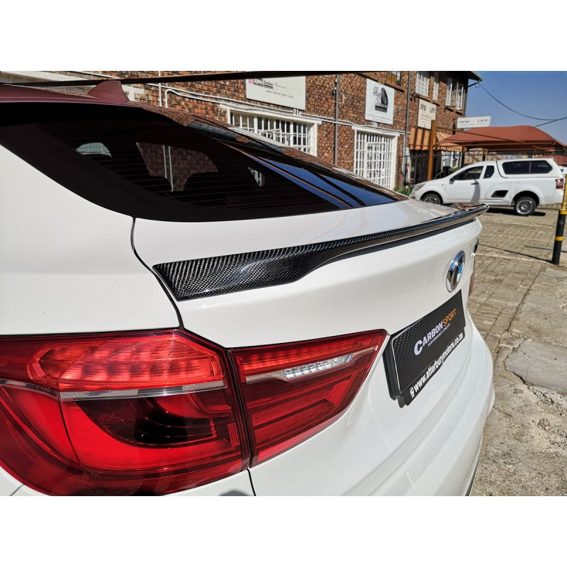 F16 X6 P style (OE) carbon fiber boot spoiler