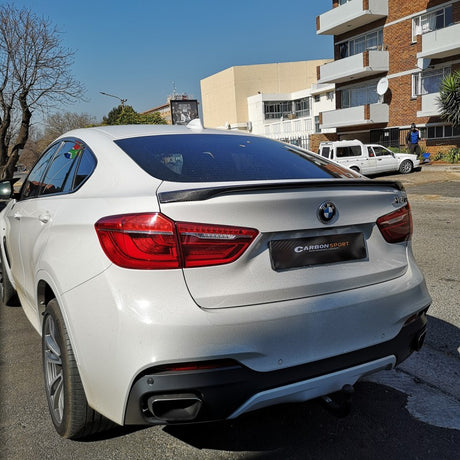F16 X6 P style (OE) carbon fiber boot spoiler