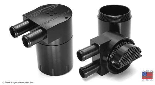 Dual BMS Turbo Double Baffle Oil Catch Can Kit for N54 BMW (Vacuum & Boost)