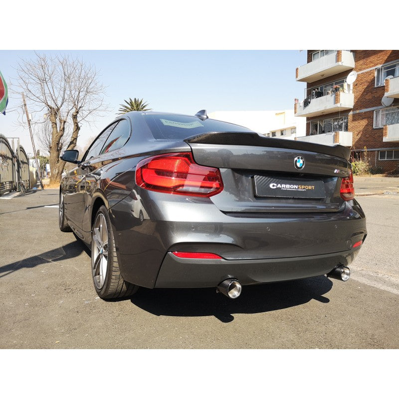 F22 F87 CS style carbon fiber boot spoiler
