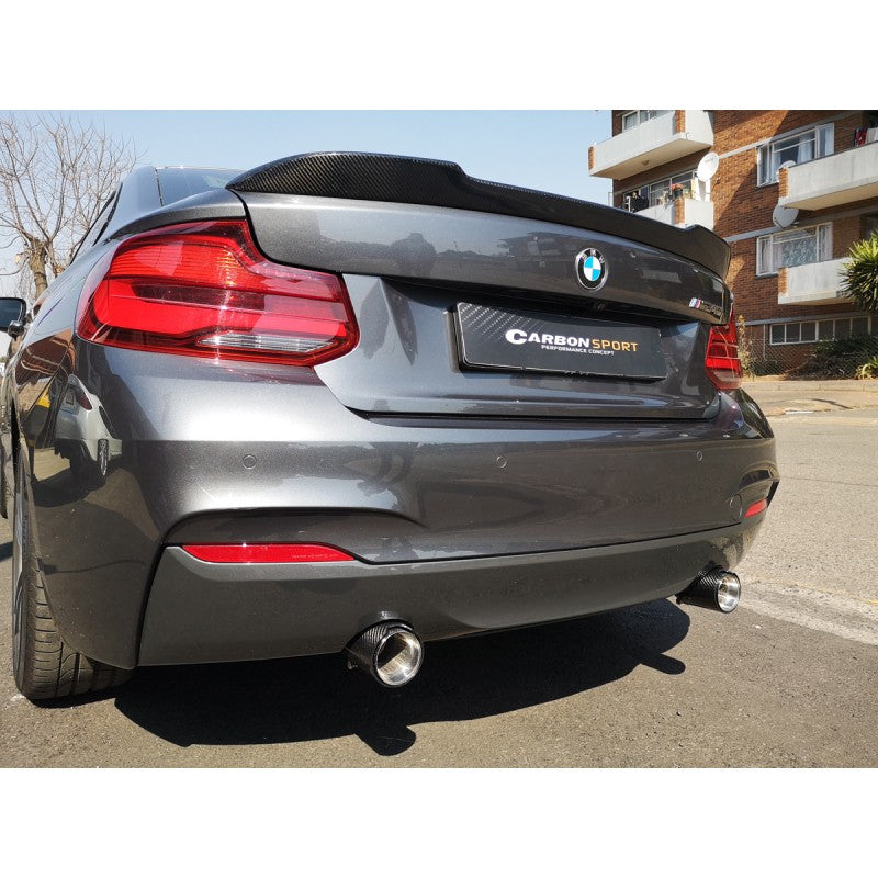 F22 F87 CS style carbon fiber boot spoiler