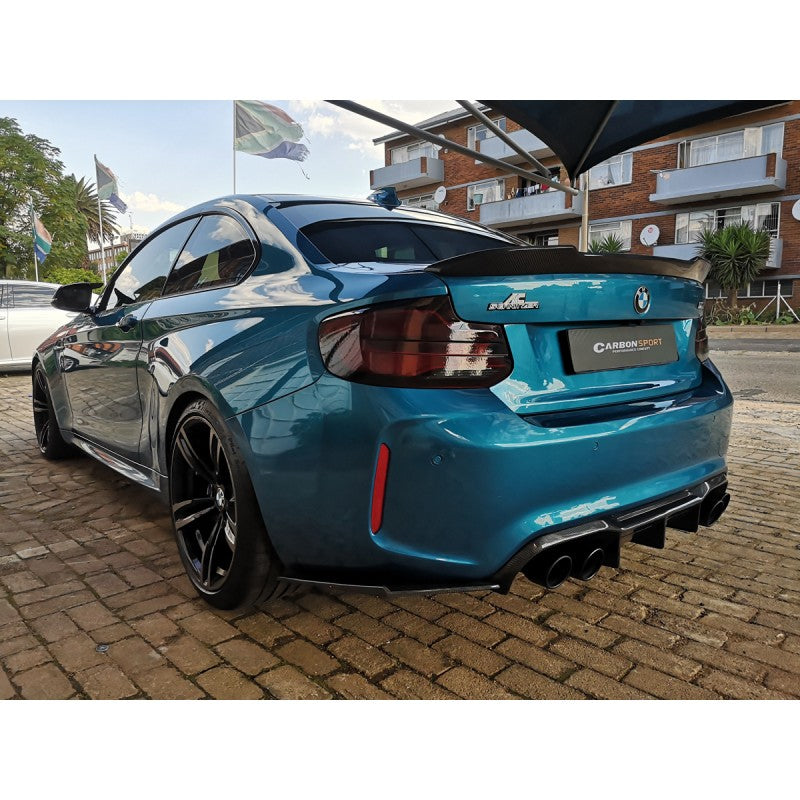 F22 F87 CS style carbon fiber boot spoiler