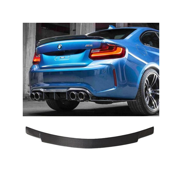 F22 F87 EXO style carbon fiber boot spoiler