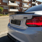 F22 F87 Exotic V2-style carbon fiber boot spoiler