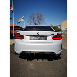 F22 F87 Exotic V2-style carbon fiber boot spoiler