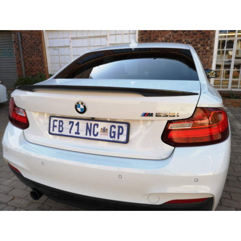 F22 F87 MP style carbon fiber boot spoiler