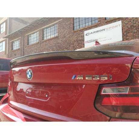 F22 F87 MP style carbon fiber boot spoiler