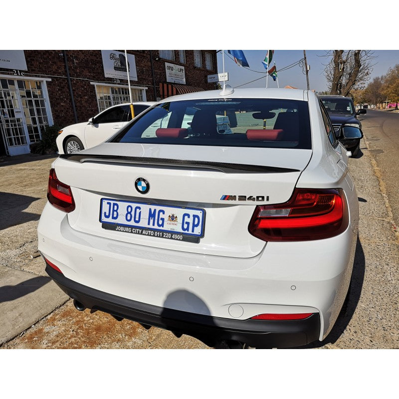 F22 F87 MP style carbon fiber boot spoiler