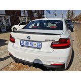 F22 F87 MP style carbon fiber boot spoiler