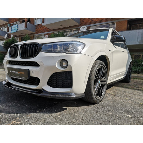 F25 X3 F26 X4 3D style carbon fiber front lip