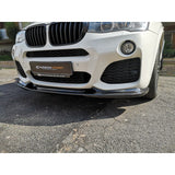 F25 X3 F26 X4 3D style carbon fiber front lip