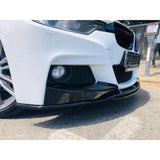F30 Mtech 3D style gloss black 4pcs front lip