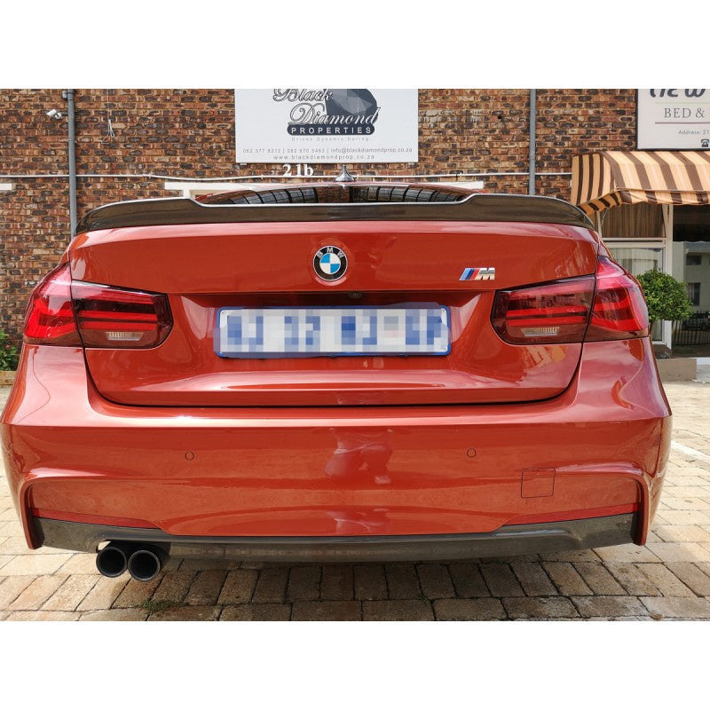 F30 F80 CS style carbon fiber boot spoiler
