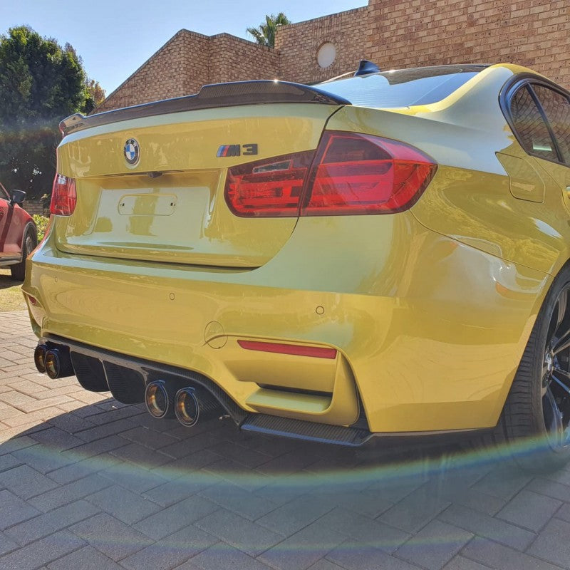 F30 F80 CS style carbon fiber boot spoiler