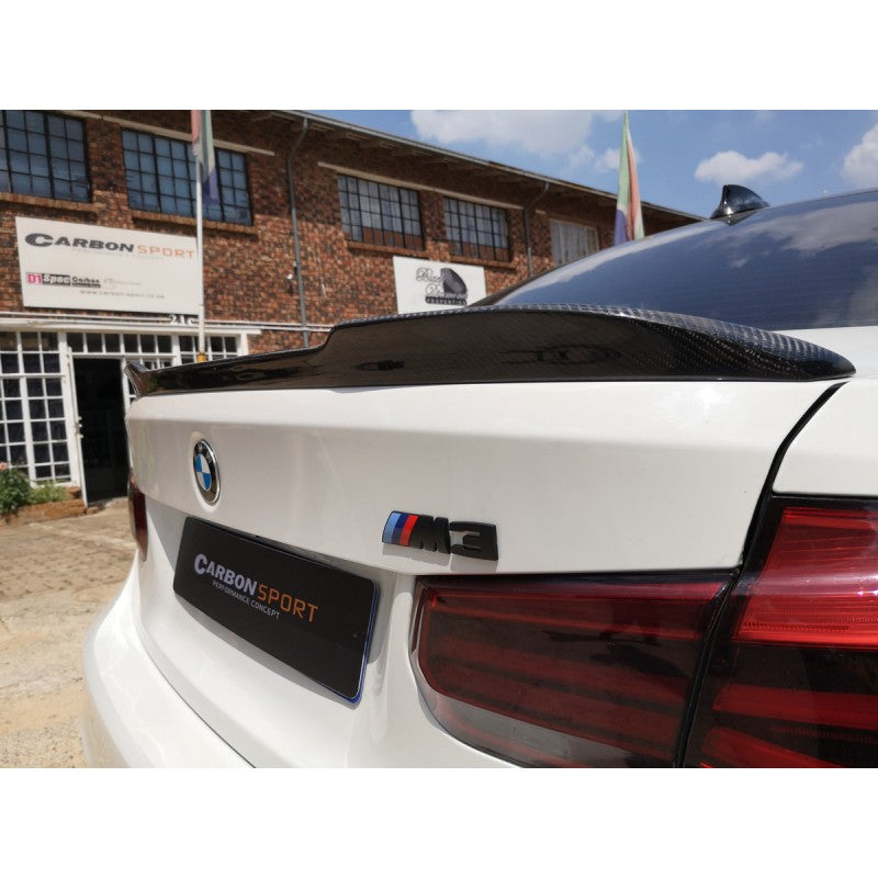 F30 F80 CS style carbon fiber boot spoiler