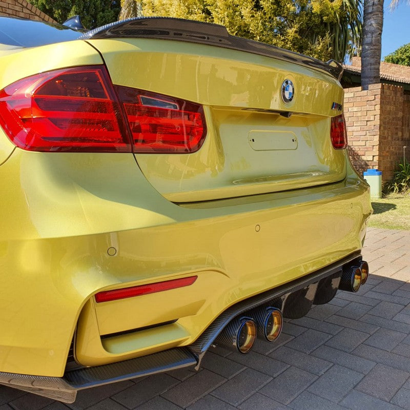 F30 F80 CS style carbon fiber boot spoiler