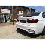 F30 F80 CS style carbon fiber boot spoiler