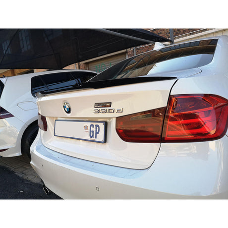 F30 M4 style gloss black boot spoiler