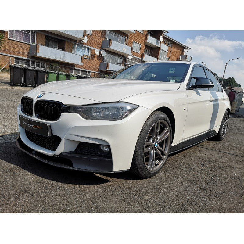 F30 Mtech MP style 1pcs matt black front lip (Goodgo)