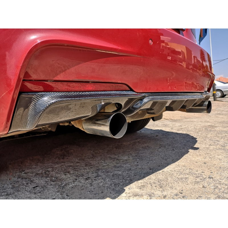 F30 Mtech carbon fiber rear diffuser 0--0